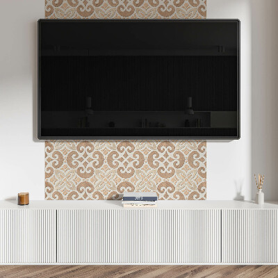 Wandverkleidung paneel Blumenmuster mit Ornamenten