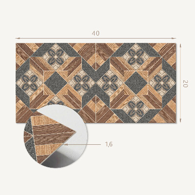 Pvc wandpaneel Muster mit floralen Motiven