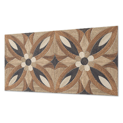 Wandverkleidung paneel Blumenmuster aus Holz