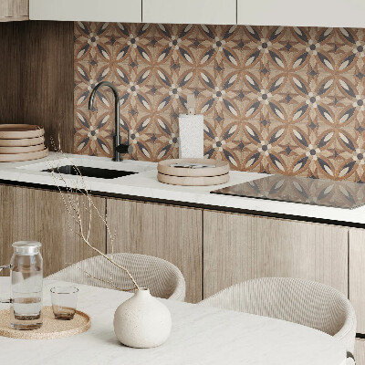 Wandverkleidung paneel Blumenmuster aus Holz
