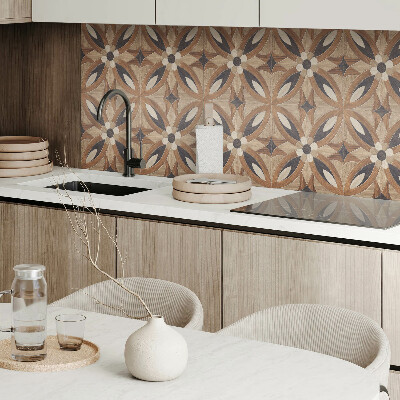 Wandverkleidung paneel Blumenmuster aus Holz