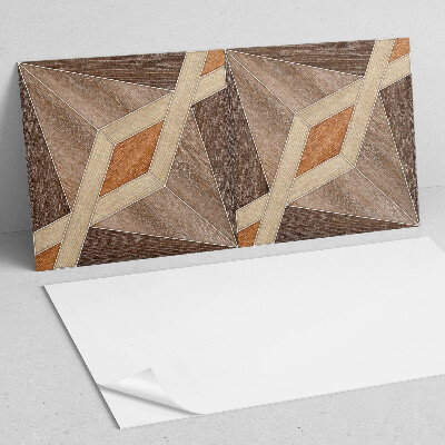 Pvc wandpaneel Geometrisches Holzmuster