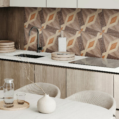 Pvc wandpaneel Geometrisches Holzmuster
