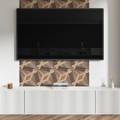 Pvc wandpaneel Geometrisches Holzmuster