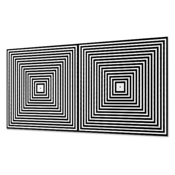 Pvc wandpaneel Konzentrische Linien in Quadraten