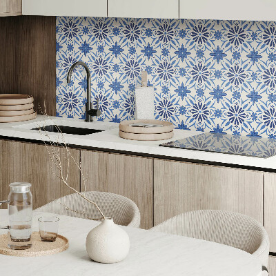 Pvc wandpaneel Blumenmuster auf dem Hintergrund