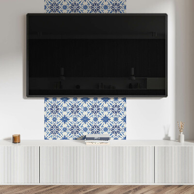 Pvc wandpaneel Blumenmuster auf dem Hintergrund