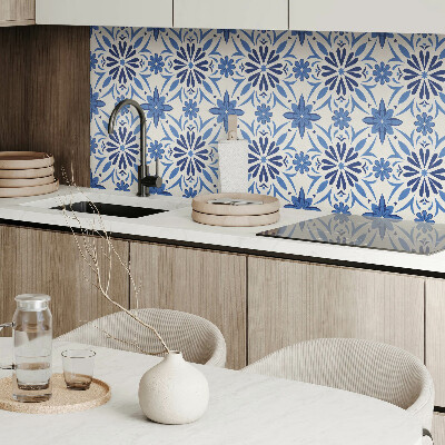 Pvc wandpaneel Blumenmuster auf dem Hintergrund
