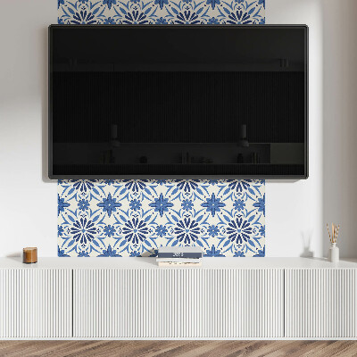 Pvc wandpaneel Blumenmuster auf dem Hintergrund
