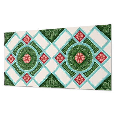 Pvc wandpaneel Blumenmuster in einer Raute