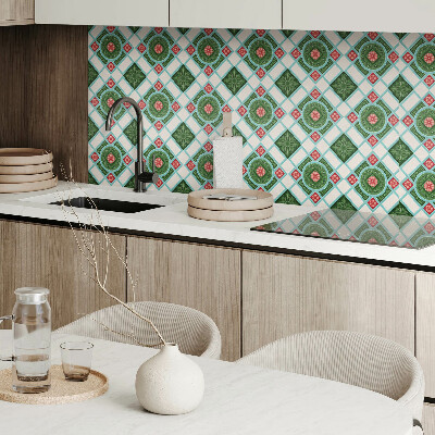 Pvc wandpaneel Blumenmuster in einer Raute