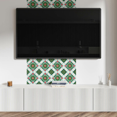 Pvc wandpaneel Blumenmuster in einer Raute