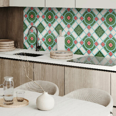 Pvc wandpaneel Blumenmuster in einer Raute