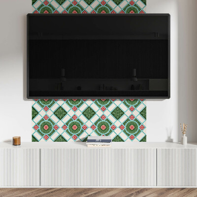 Pvc wandpaneel Blumenmuster in einer Raute