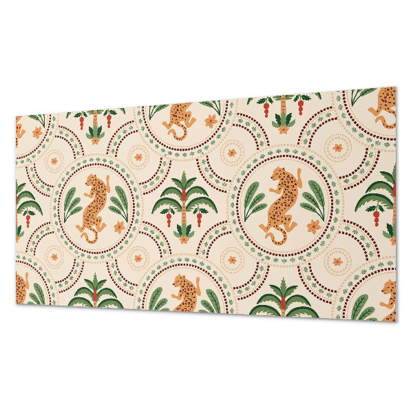 Pvc wandpaneel Tropischer Leopardendruck