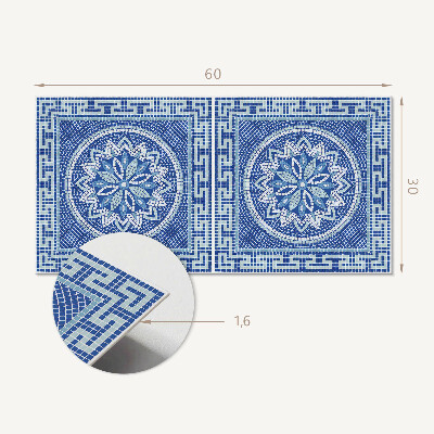 Wandverkleidung paneel Mosaik-Blumenmuster-Design