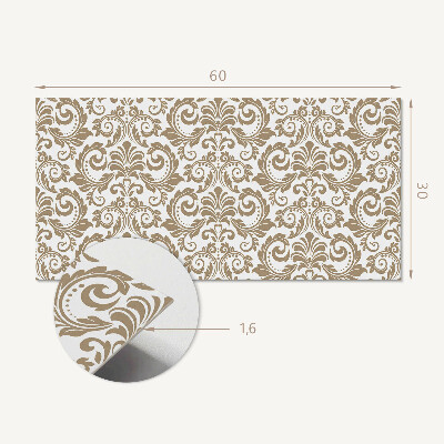 Pvc wandpaneel Pflanzenmuster mit Ornamenten