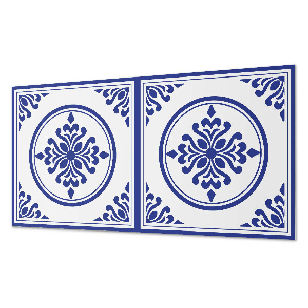 Pvc wandpaneel Muster mit Kreisen und Blumen