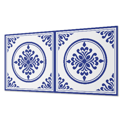 Pvc wandpaneel Muster mit Kreisen und Blumen