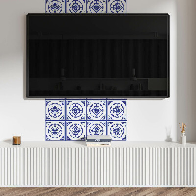 Pvc wandpaneel Muster mit Kreisen und Blumen