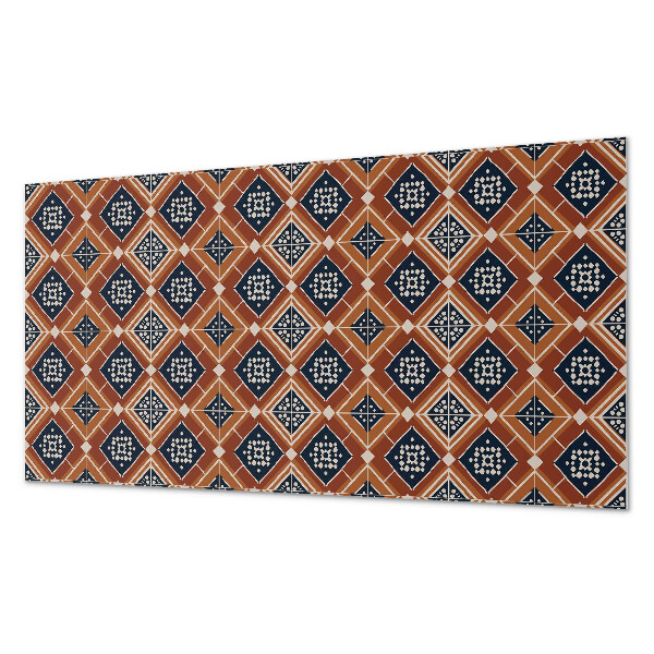 Wandverkleidung paneel Geometrie in Braun und Weiß