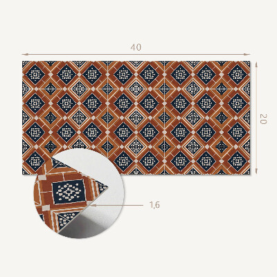 Wandverkleidung paneel Geometrie in Braun und Weiß