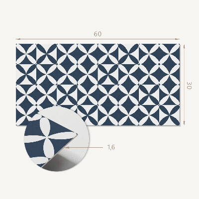 Dekorpaneel Geometrisches Blumenmuster