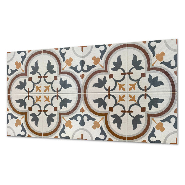 Pvc wandpaneel Kariertes Blumenmuster