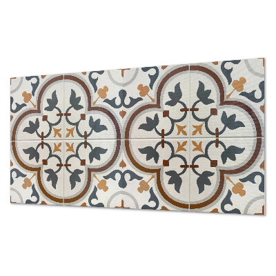 Pvc wandpaneel Kariertes Blumenmuster