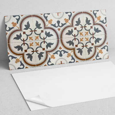 Pvc wandpaneel Kariertes Blumenmuster