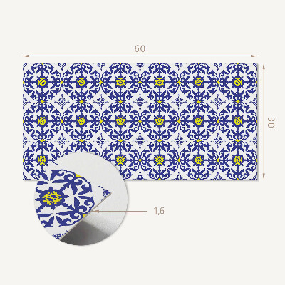Pvc wandpaneel Muster mit floralen Motiven