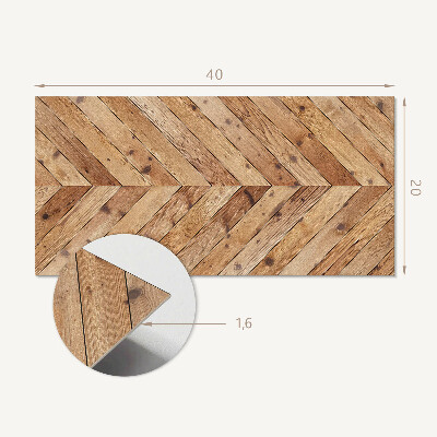 Pvc wandpaneel Diagonales Brettmuster