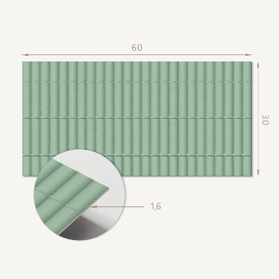Wandverkleidung paneel Muster gerader Rohre im Layout