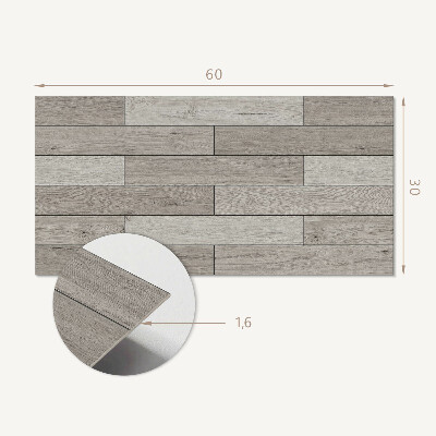 Pvc wandpaneel Holzfarbene Bretter