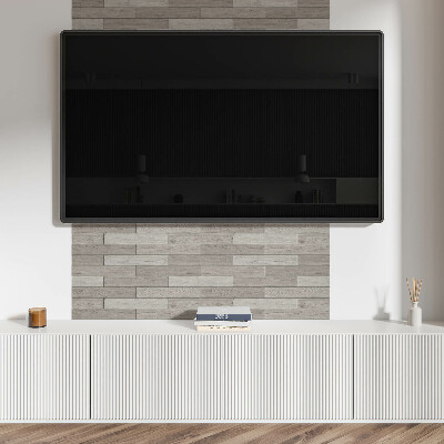 Pvc wandpaneel Holzfarbene Bretter