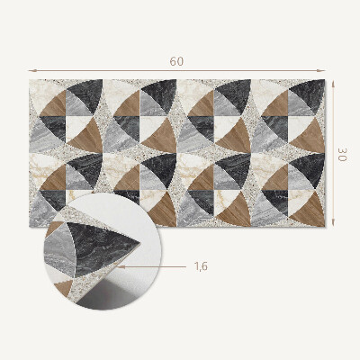 Wandverkleidung paneel Geometrisches Fliesenmuster