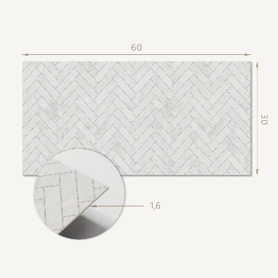 Pvc wandpaneel 3D-Fischgrätenmuster