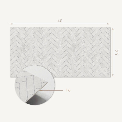 Pvc wandpaneel 3D-Fischgrätenmuster