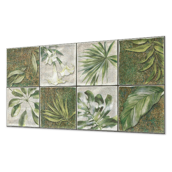 Wandverkleidung paneel Blätter in einem Mosaik der Natur