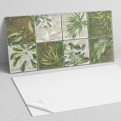 Wandverkleidung paneel Blätter in einem Mosaik der Natur