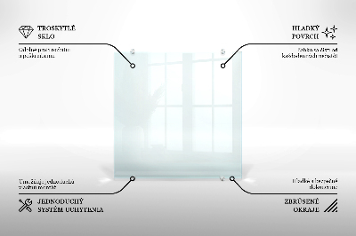 Spritzschutz für die Küche aus transparentem Hartglas