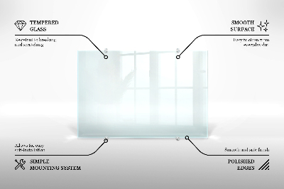 Spritzschutz für die Küche aus transparentem Hartglas