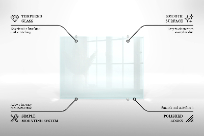 Spritzschutz für die Küche aus transparentem Hartglas