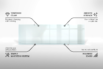 Spritzschutz für die Küche aus transparentem Hartglas