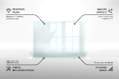 Spritzschutz für die Küche aus transparentem Hartglas