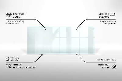 Spritzschutz für die Küche aus transparentem Hartglas