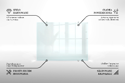 Spritzschutz für die Küche aus transparentem Hartglas