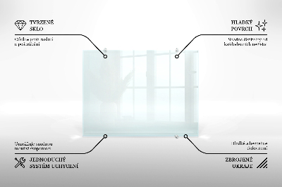 Spritzschutz für die Küche aus transparentem Hartglas