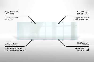 Spritzschutz für die Küche aus transparentem Hartglas