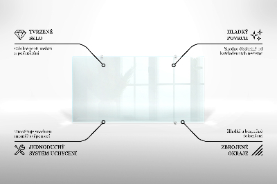 Spritzschutz für die Küche aus transparentem Hartglas